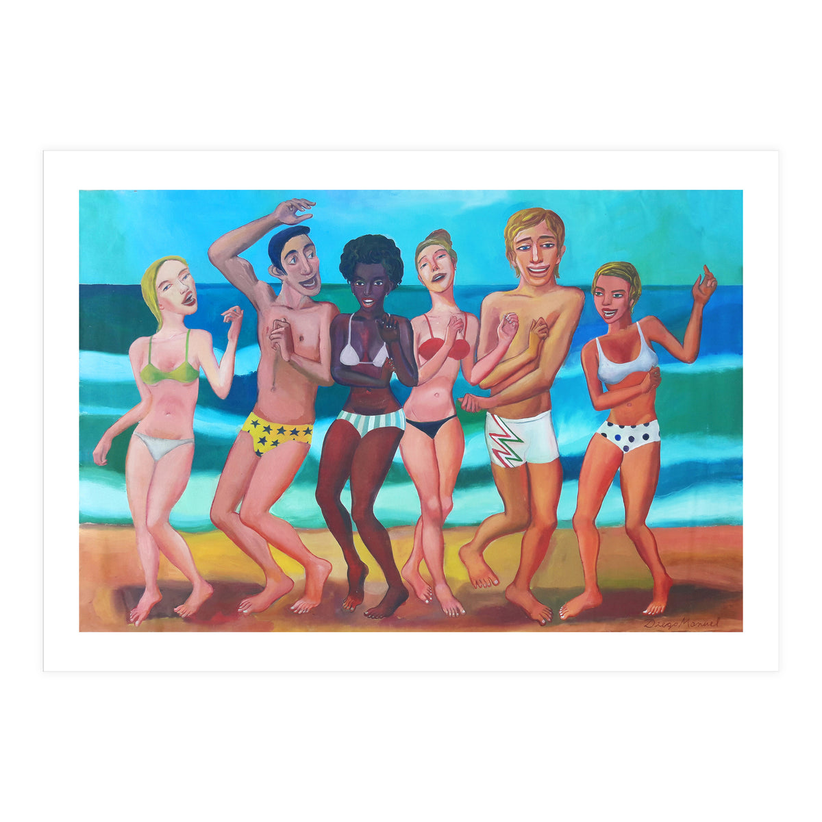 Fiesta En La Playa 1 (Print Only)