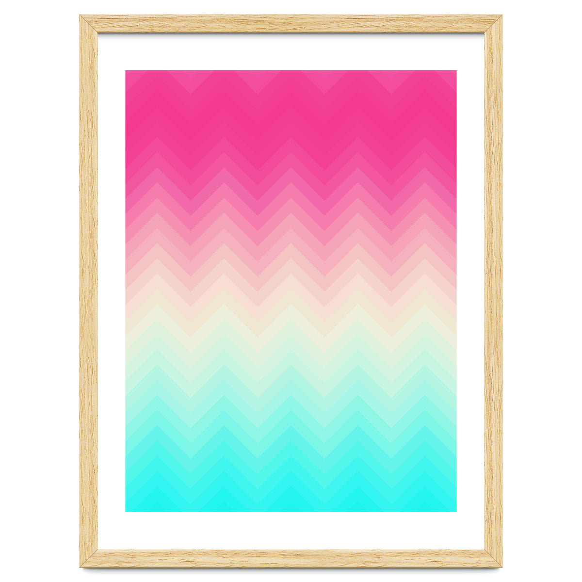 Chevron pink and blue