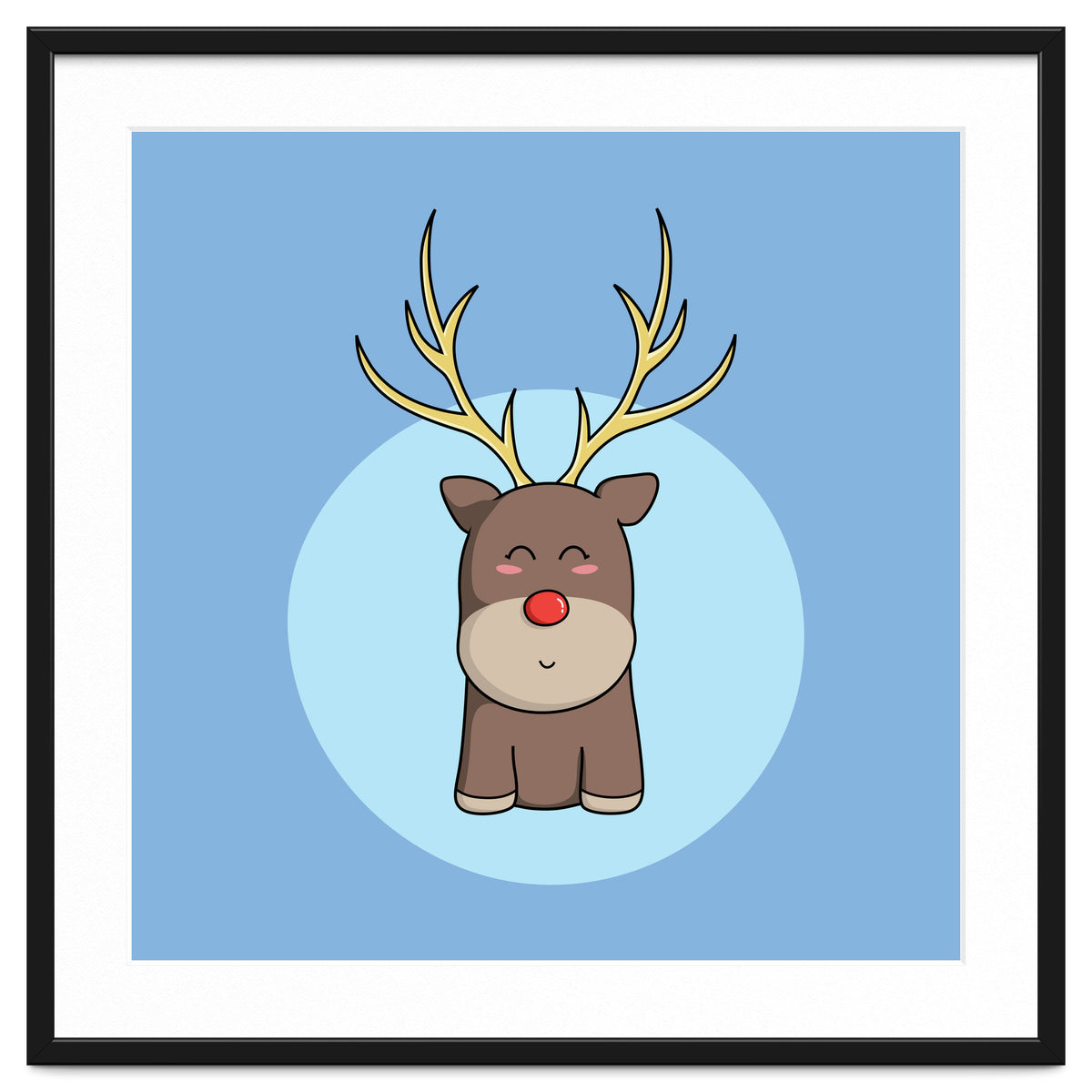Kawaii Cute Christmas Reindeer