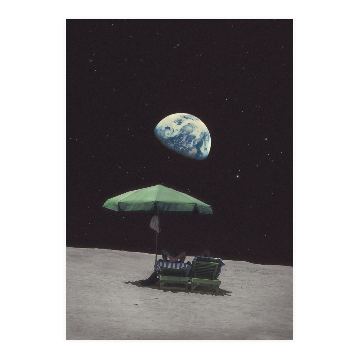 She said she loves the moon (Print Only)