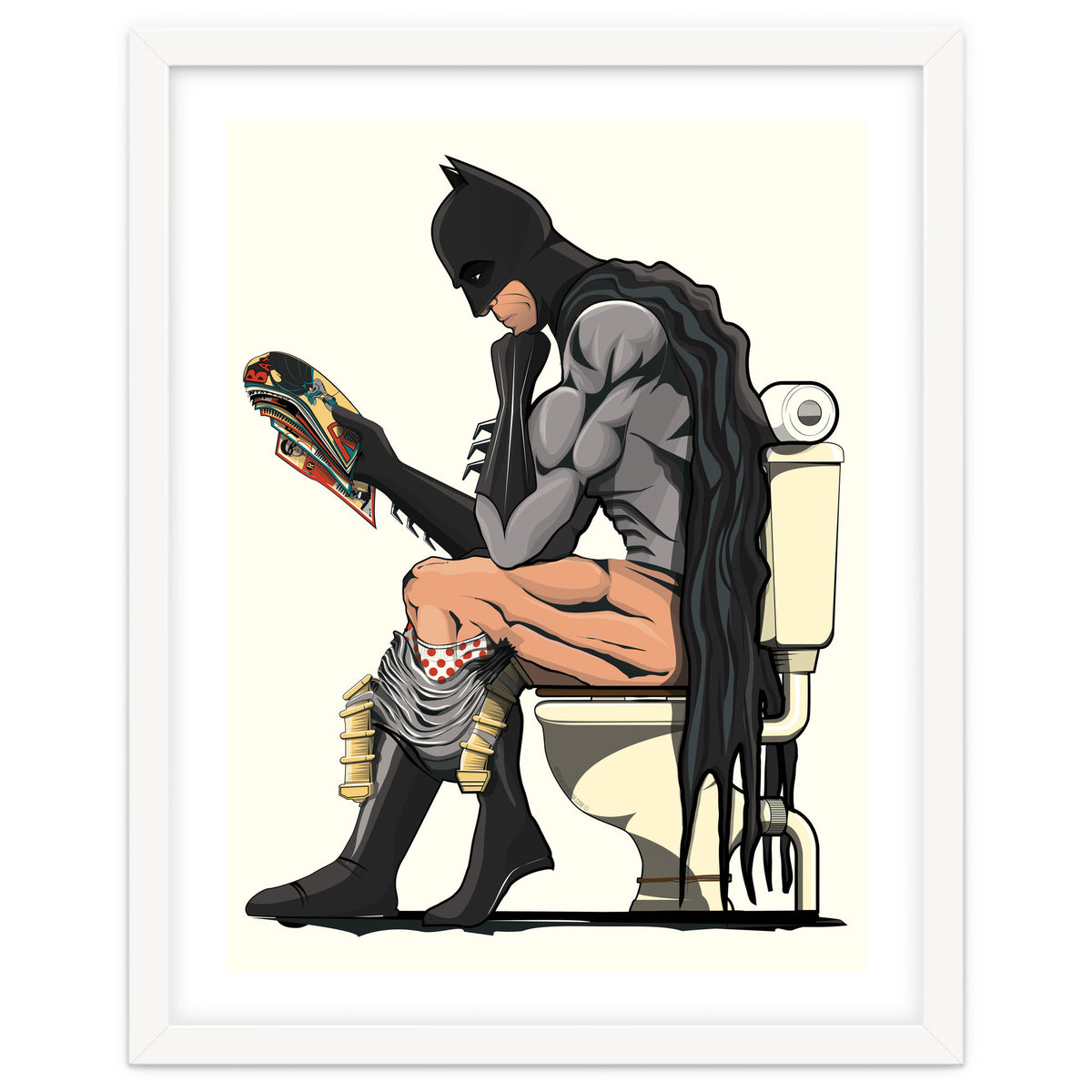 Batman on the Toilet