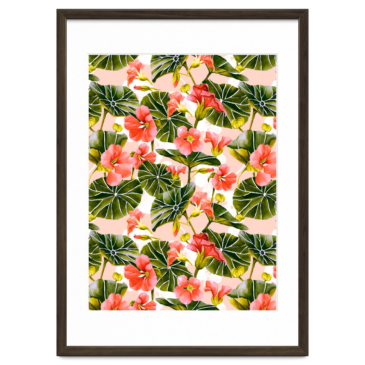 Nasturtiums watercolor 03