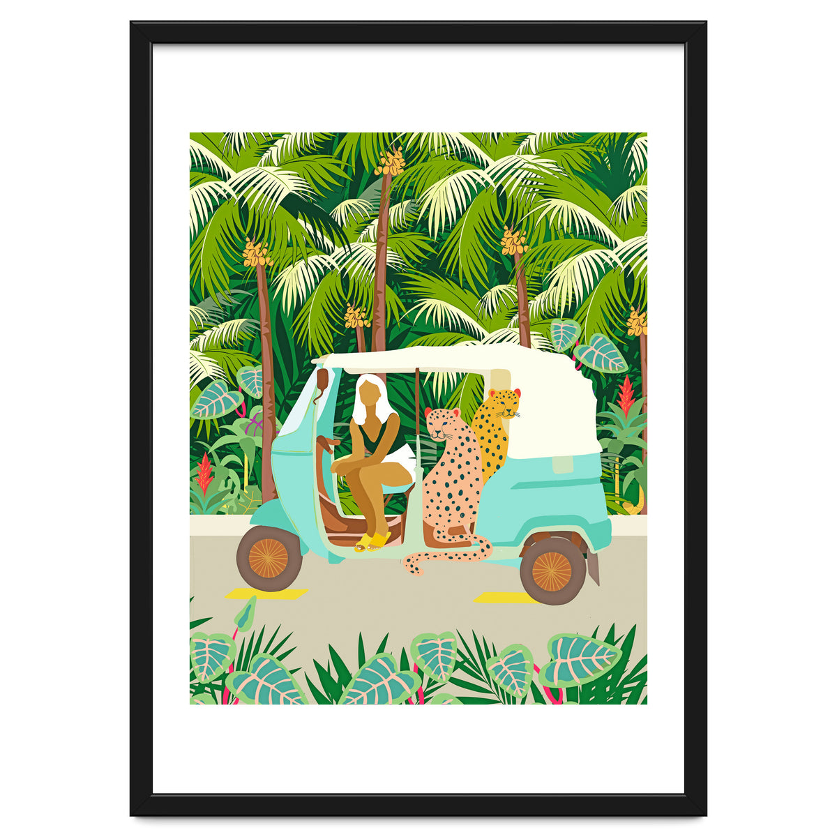 Rikshaw ride with Javan leopards in Bali | Tropical Nature Jungle Bohemian Wildlife Travel