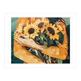 Holding Sunflowers (Print Only) thumbnail