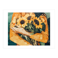 Holding Sunflowers (Print Only)