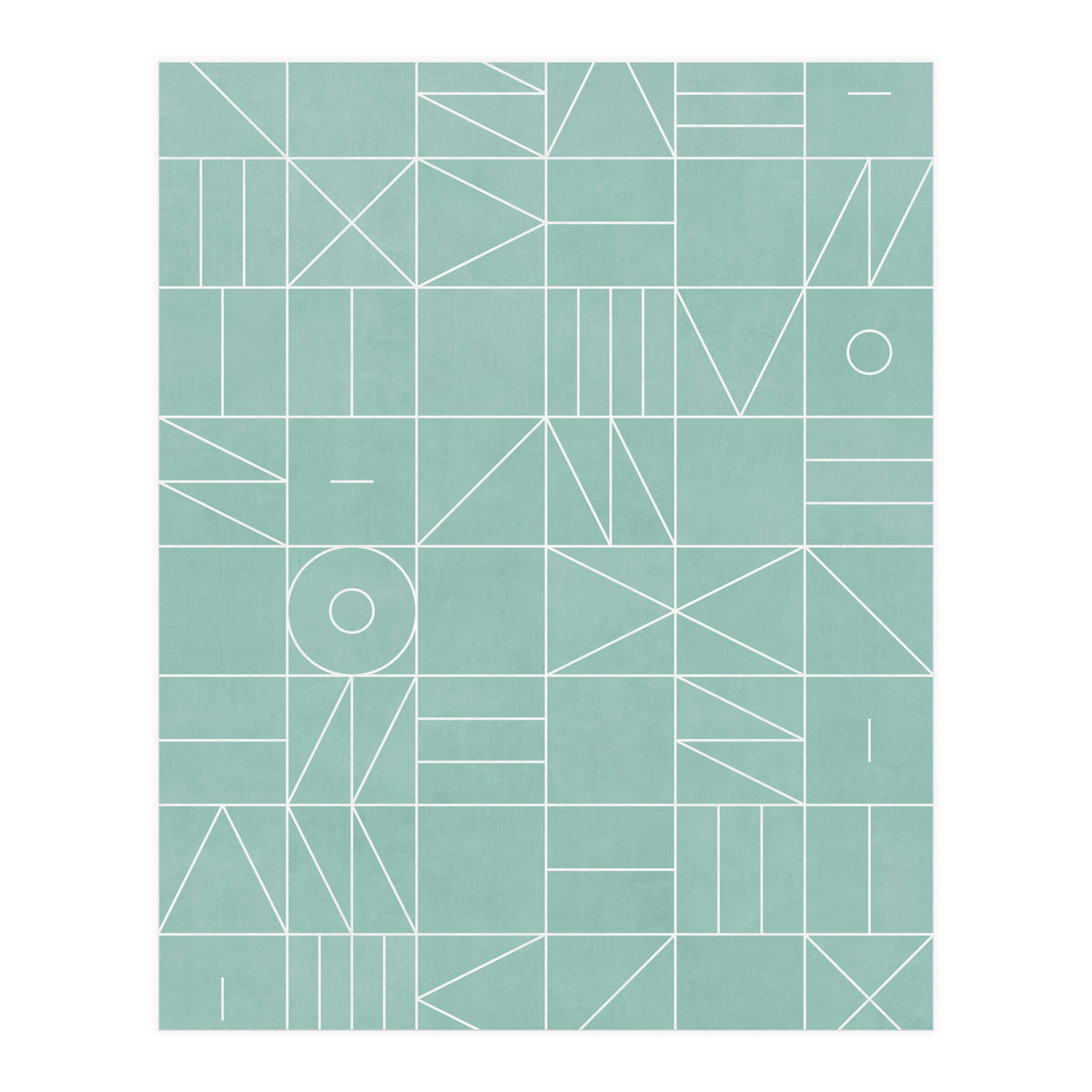 My Favorite Geometric Patterns No.7 - Light Blue (Print Only)