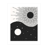Yin Yang Black - Sun & Moon (Print Only)