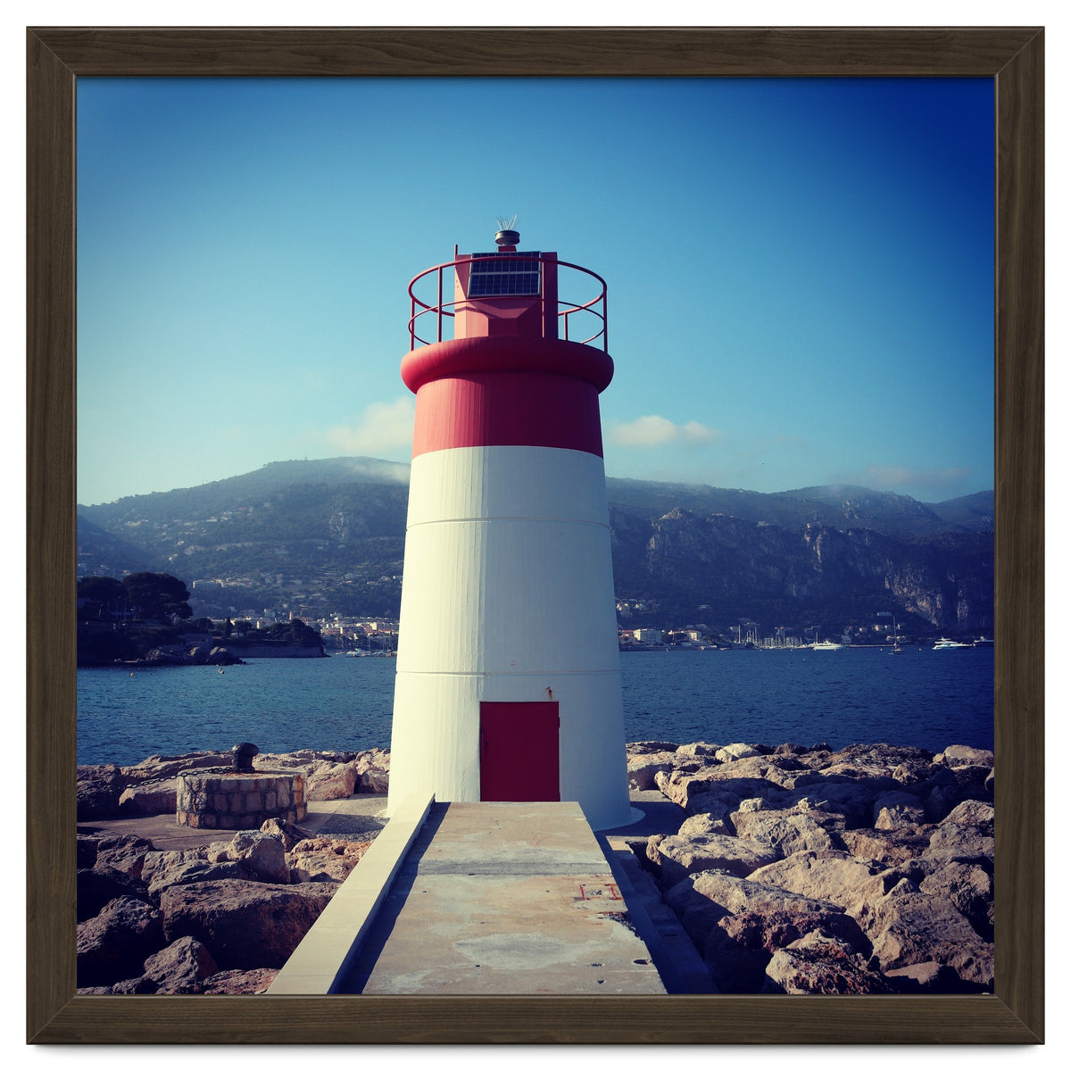 Red and white lighthouse