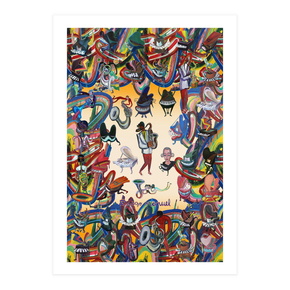 Pianos And Graffitis (Print Only)