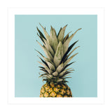Pineapple On Blue Background (Print Only) thumbnail