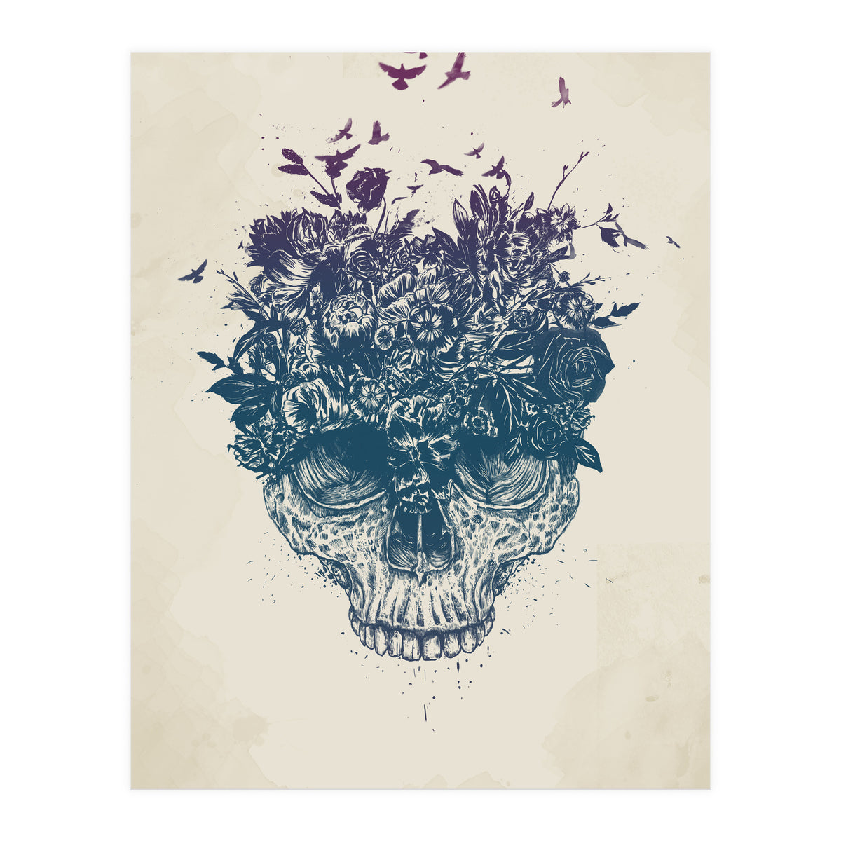 Skull Flowers (Print Only)