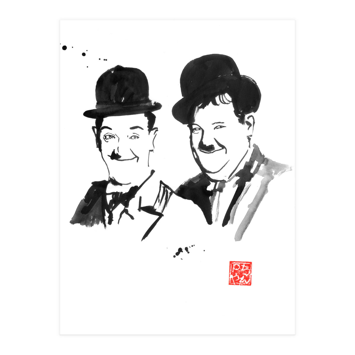 Laurel And Hardy (Print Only)