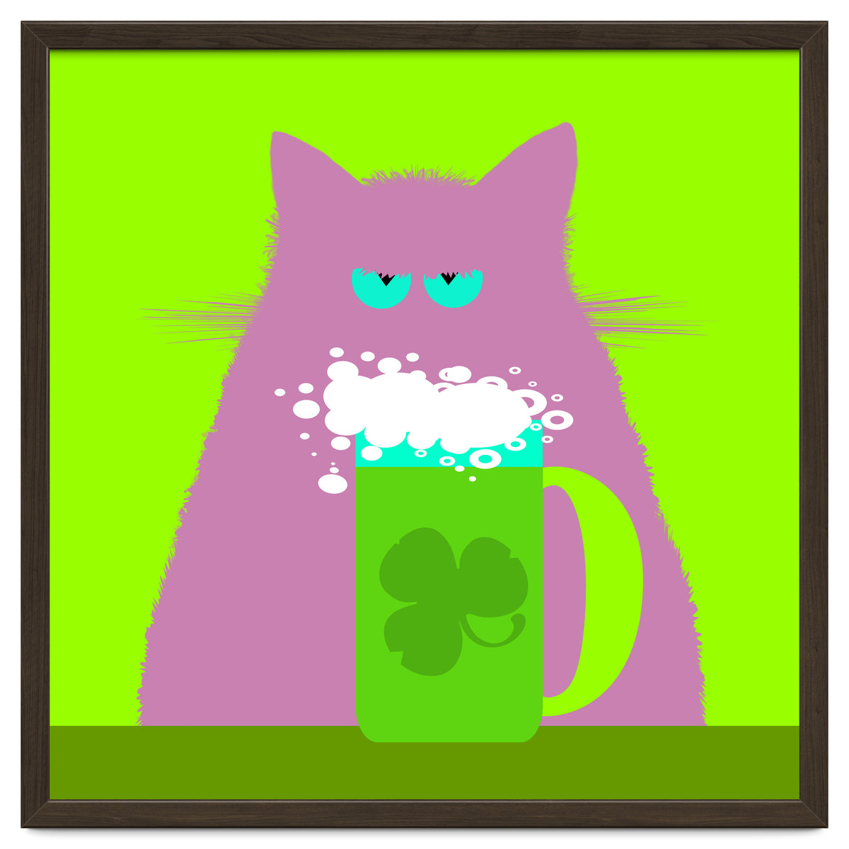 Saint Patrick's Day Lilac Cat