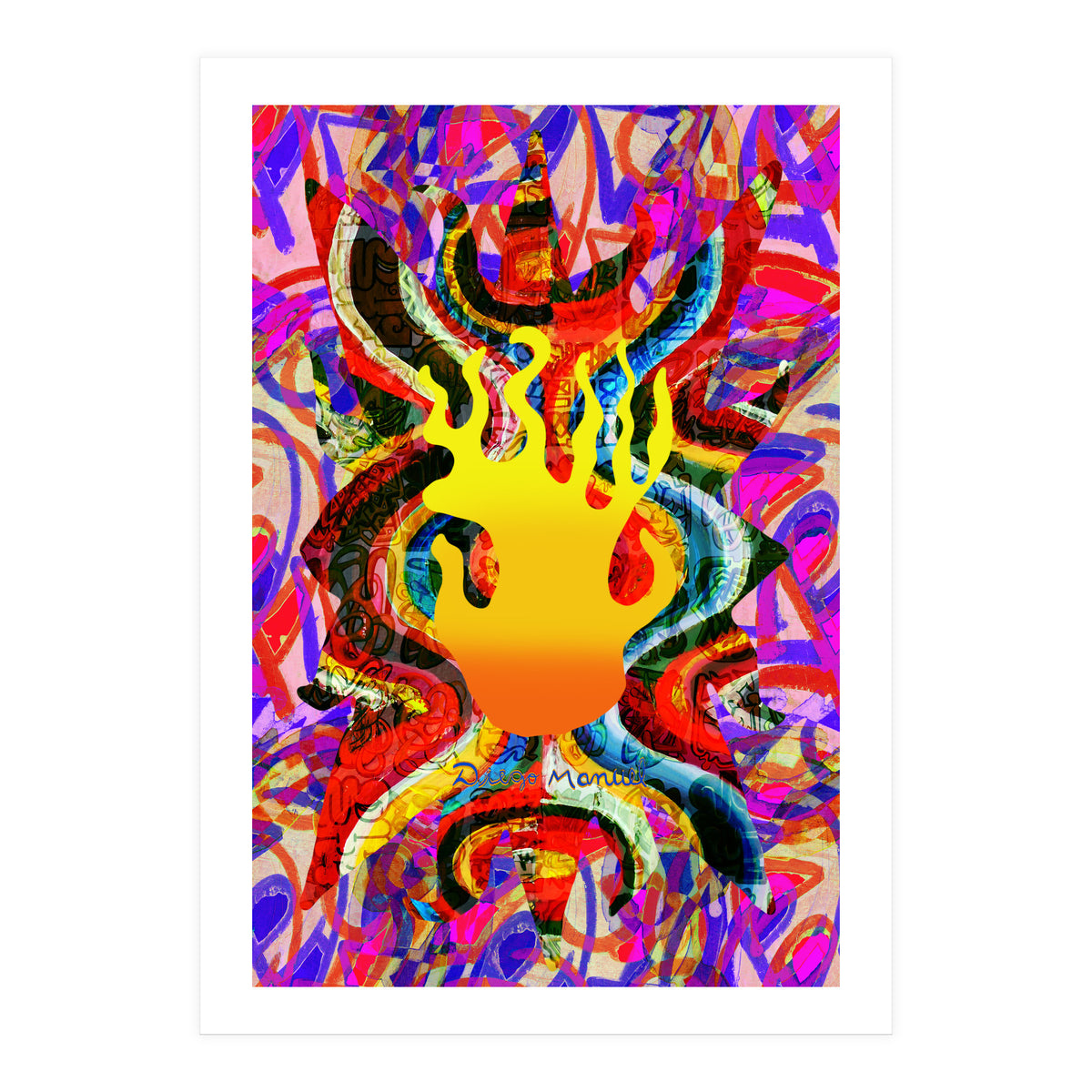 Fuego Y Graffiti 34 (Print Only)