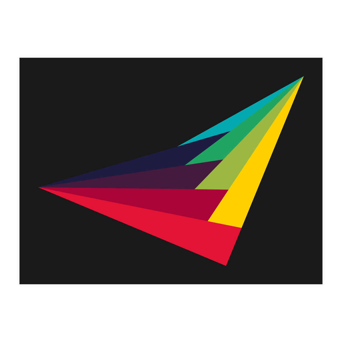 Geometric Shapes No. 40 - rainbow (Print Only)