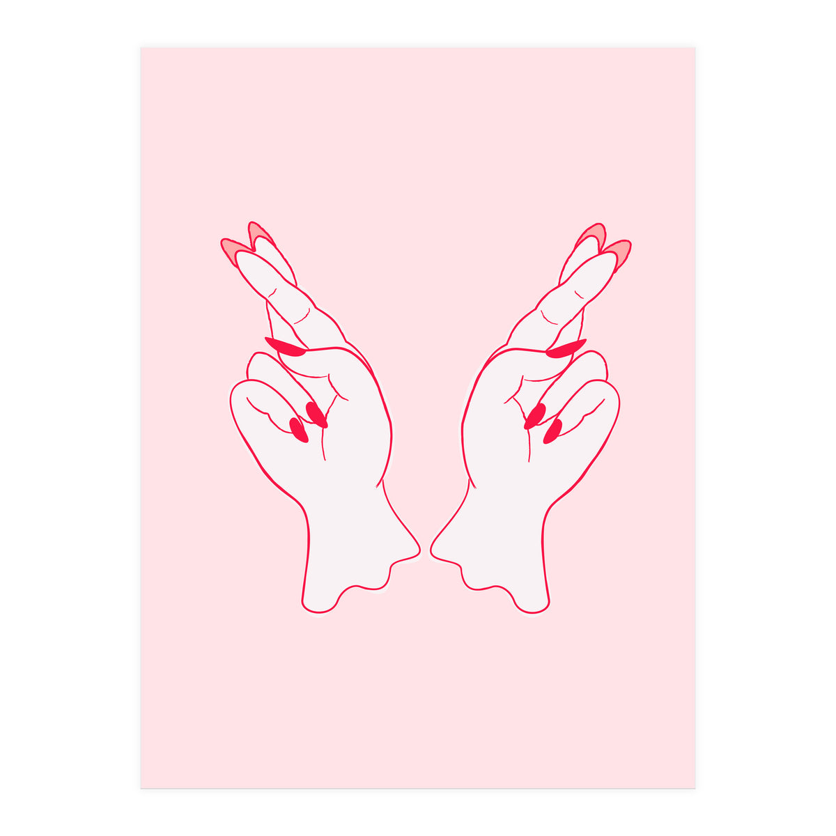 Fingers crossed (Print Only)