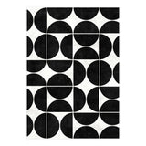 Mid-Century Modern Pattern No.3 - Black and White Concrete (Print Only) thumbnail