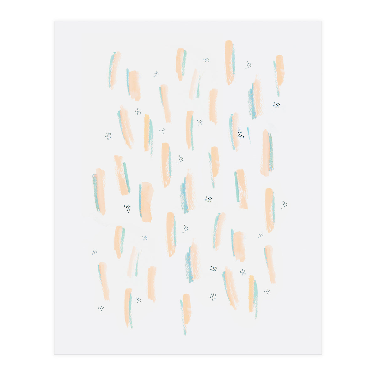 Brush Strokes Peach (Print Only)