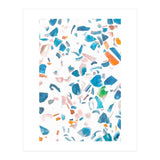 White Blue Terrazzo (Print Only) thumbnail