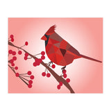 Northern Cardinal Bird Low Poly Art  (Print Only) thumbnail
