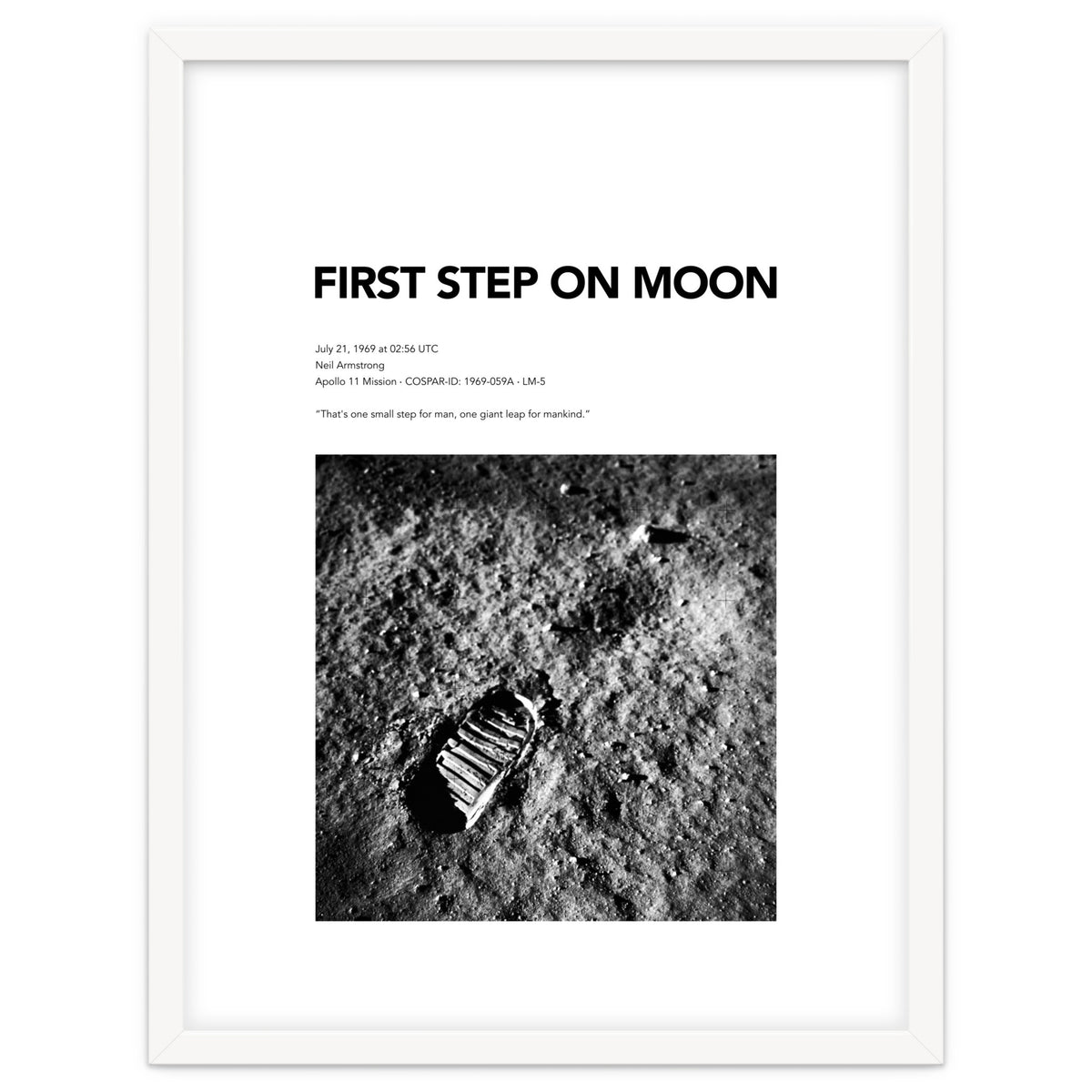 FIRST STEP ON MOON