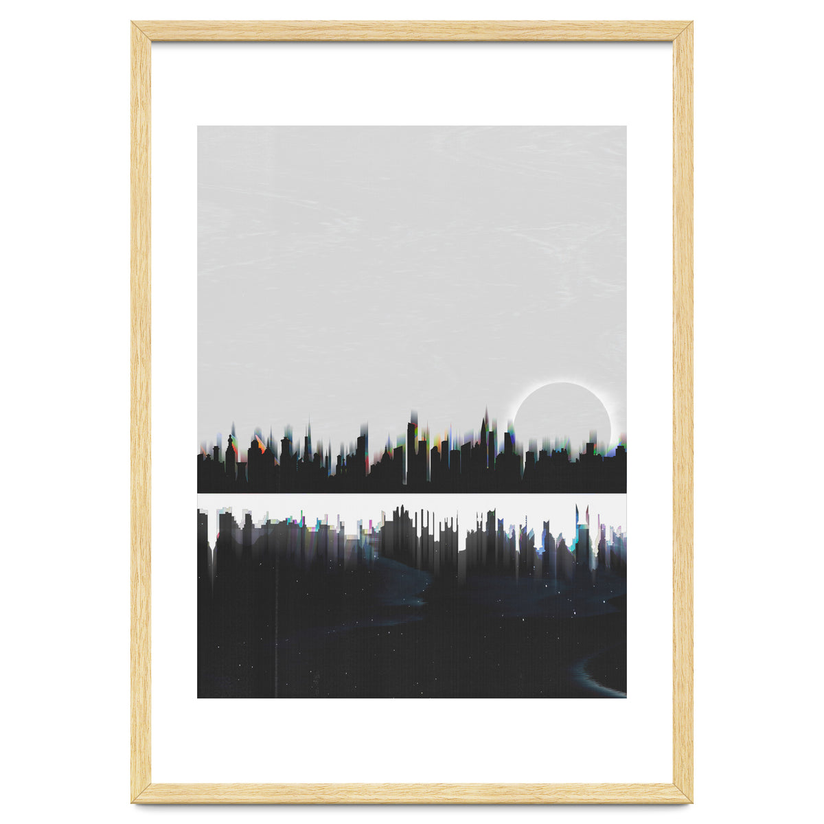 Black and white city