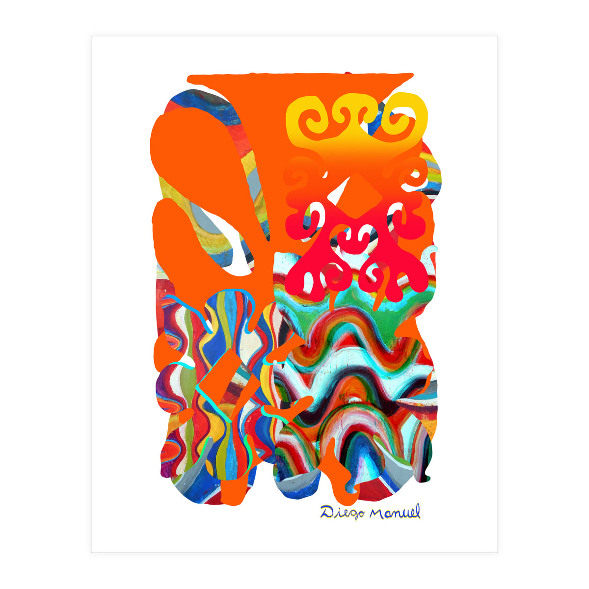 Pop Abstract Asimetrico 5 Copia (Print Only)