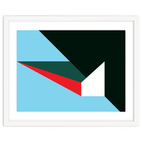 Geometric Shapes No. 45 - red, blue, green & black
