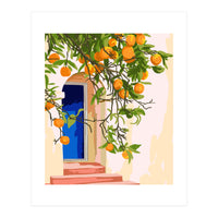 Wherever you go, go with all your heart | Summer Travel Morocco Boho Oranges | Architecture Building (Print Only)