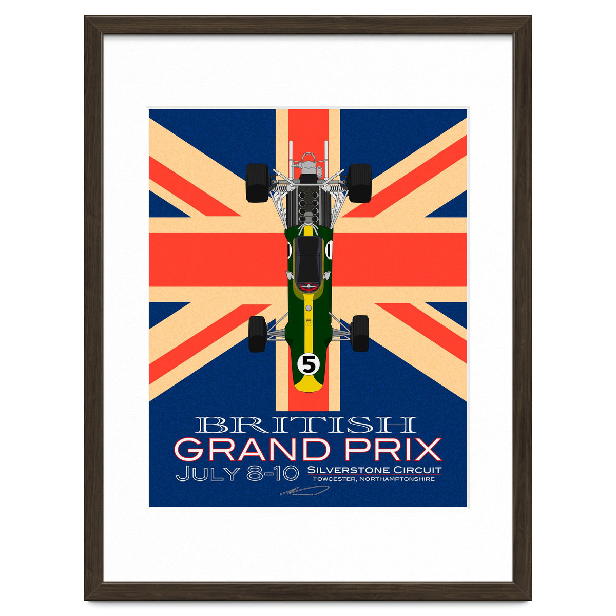 British Grand Prix poster