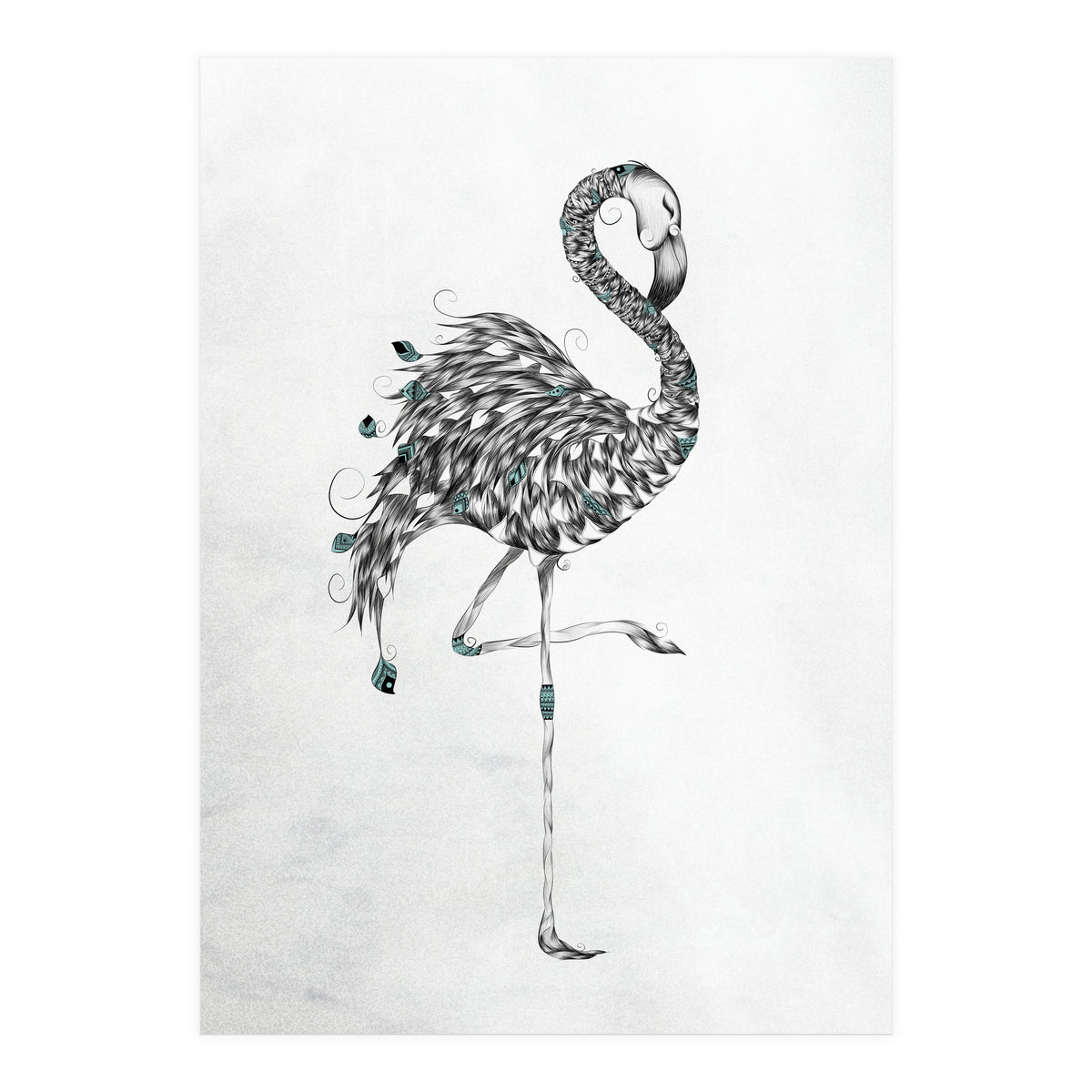 Poetic Flamingo (Print Only)