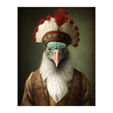 Turkey Designer Fashion Realistic Portrait Painting (Print Only) thumbnail