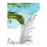 Palms In My Backyard, Tropical Greece Architecture Travel Painting, Summer Scenic Building  (Print Only) thumbnail