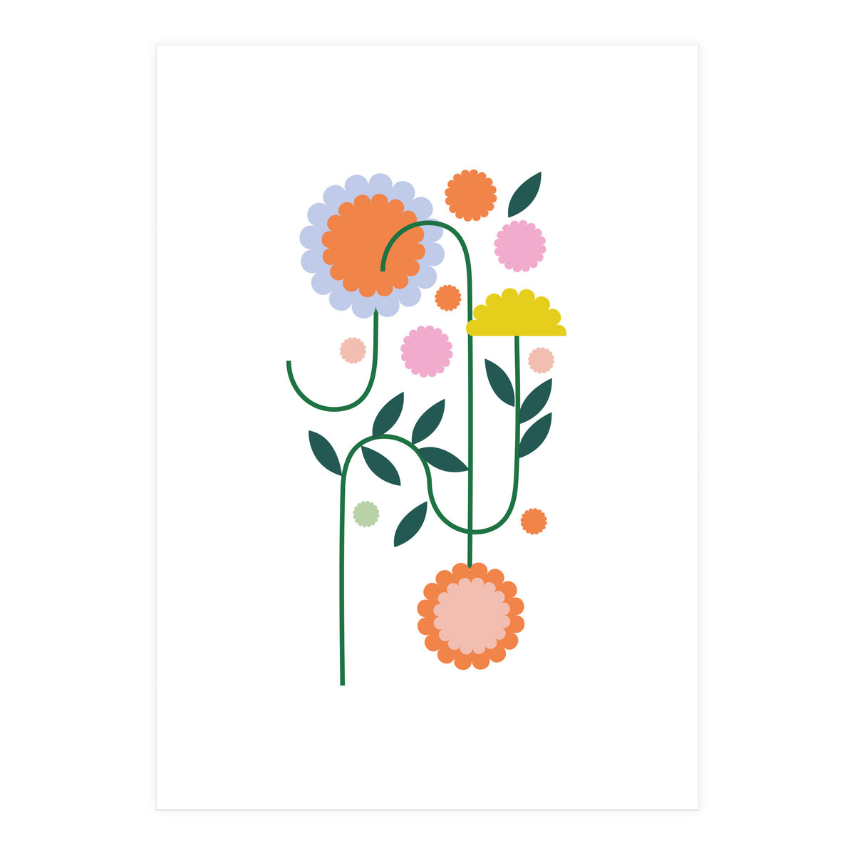 Blooming flowers (Print Only)