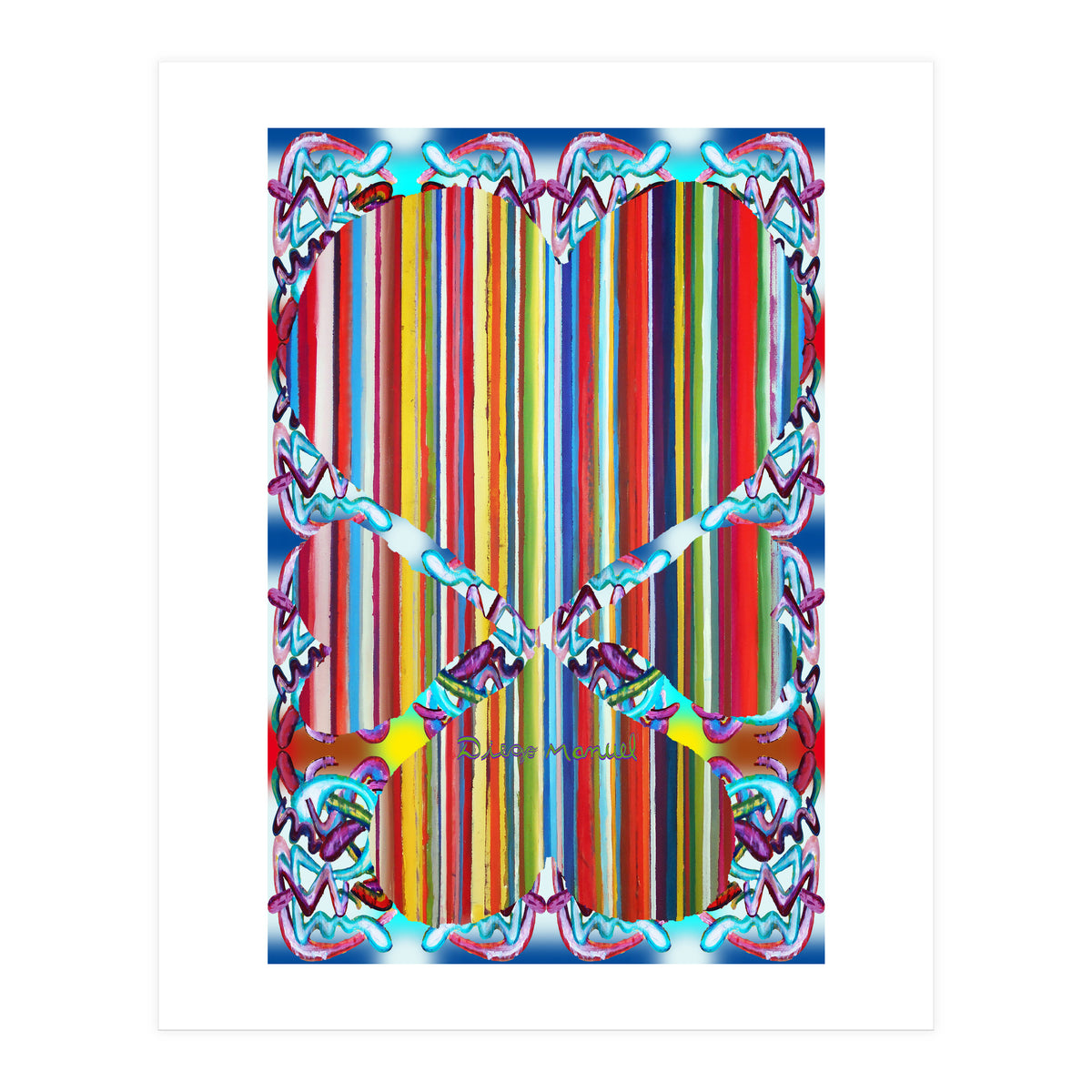 4 Corazones Tapiz 4 (Print Only)