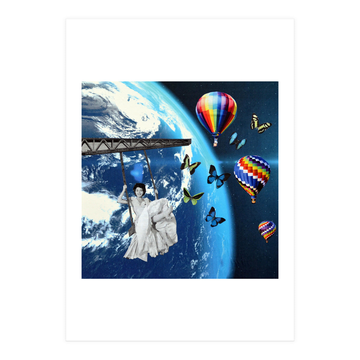 Swing Girl Collage (Print Only)