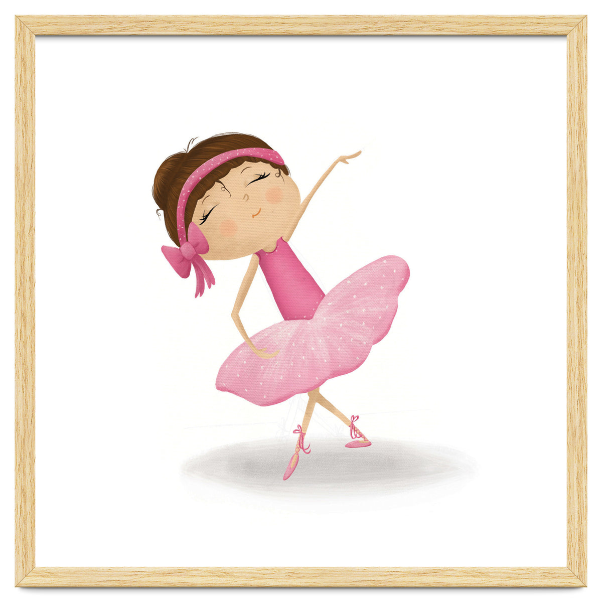 Adorable Plie Ballerina Nursery Print