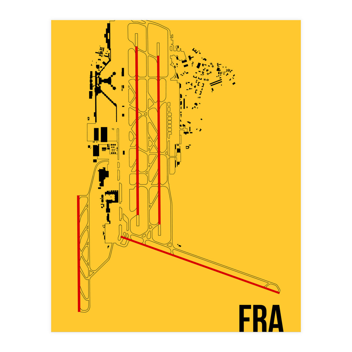 Frankfurt Airport Layout (Print Only)