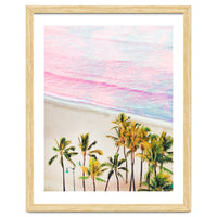 Pink Ocean | Dreamy Scenic Tropical Beach Travel | Blush Nature Sea Beach Coconut Trees