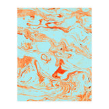 Flamingo + Sea Marble (Print Only) thumbnail