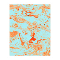 Flamingo + Sea Marble (Print Only)