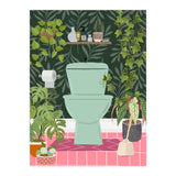 Botanical Loo in Tropical Bathroom (Print Only) thumbnail