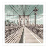 NEW YORK CITY Brooklyn Bridge | urban vintage style (Print Only) thumbnail