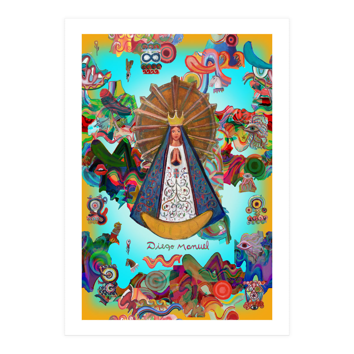 Virgen Y Graffiti 7 (Print Only)