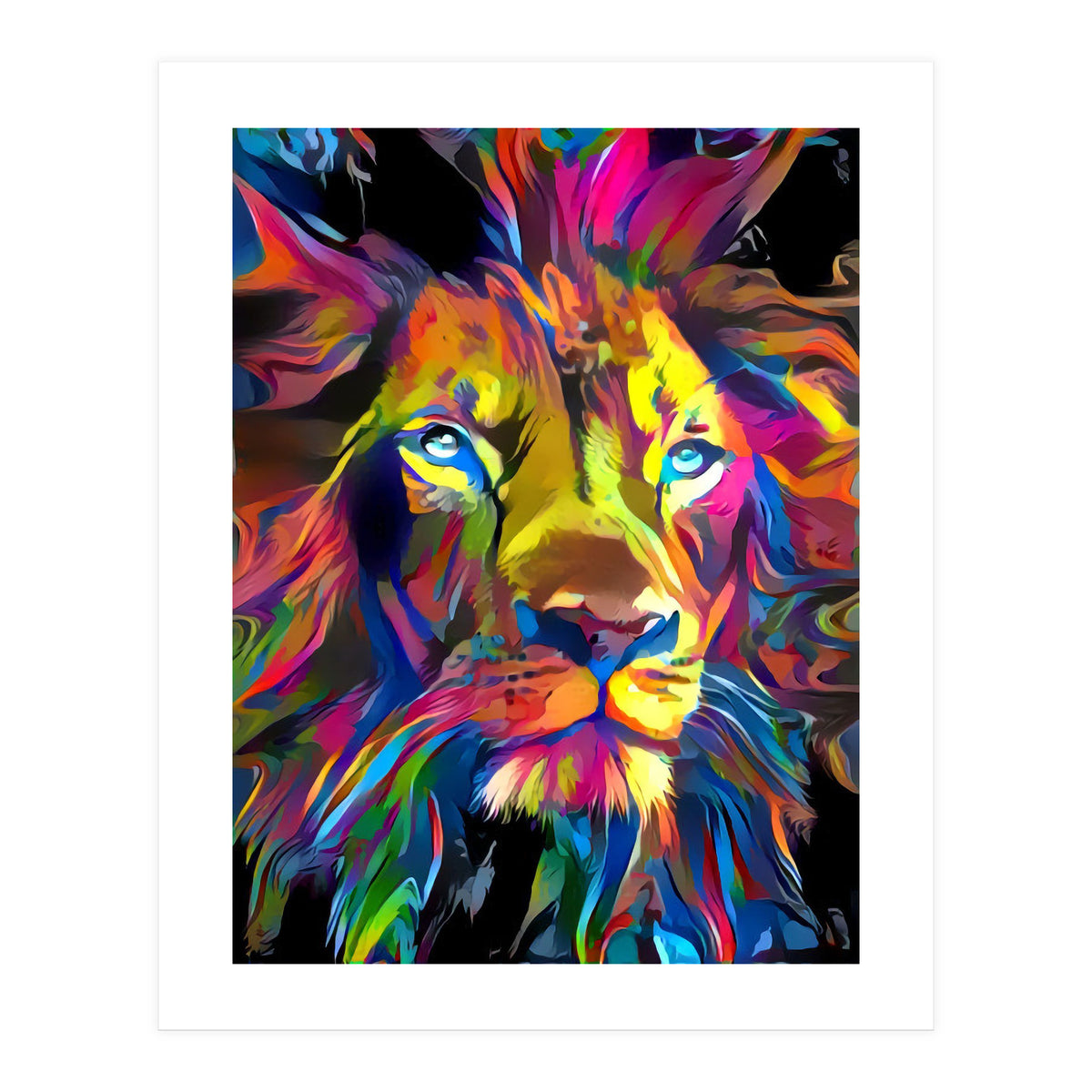 Rainbow Lion (Print Only)