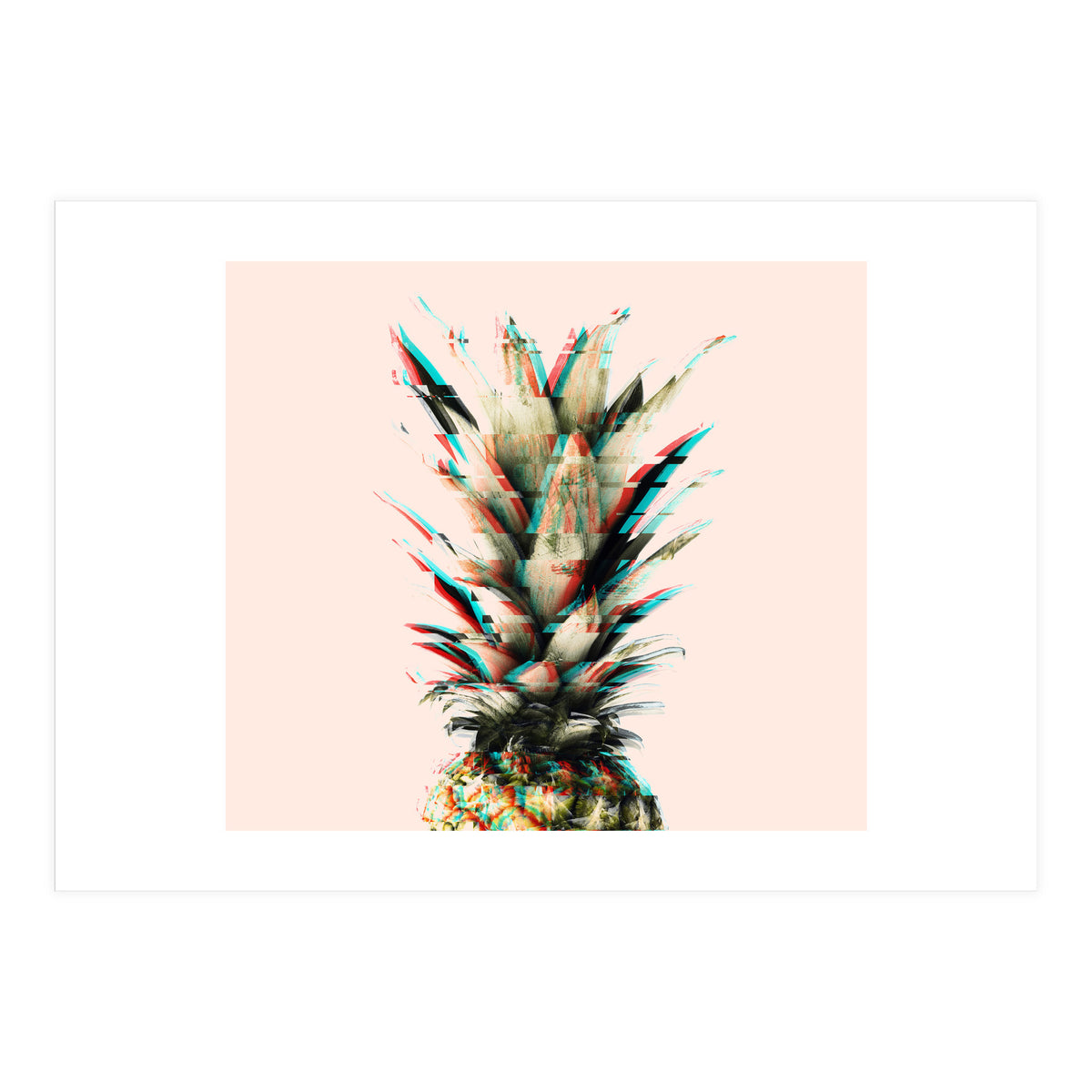 Glitch pineapple pink (Print Only)