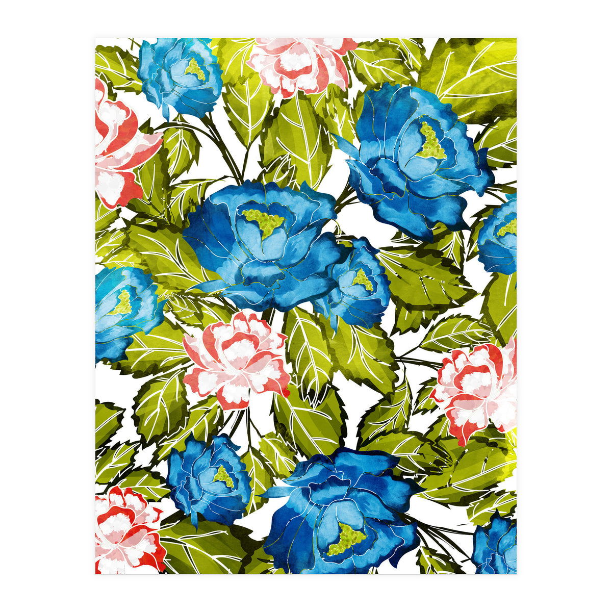 Indigo Bloom (Print Only)