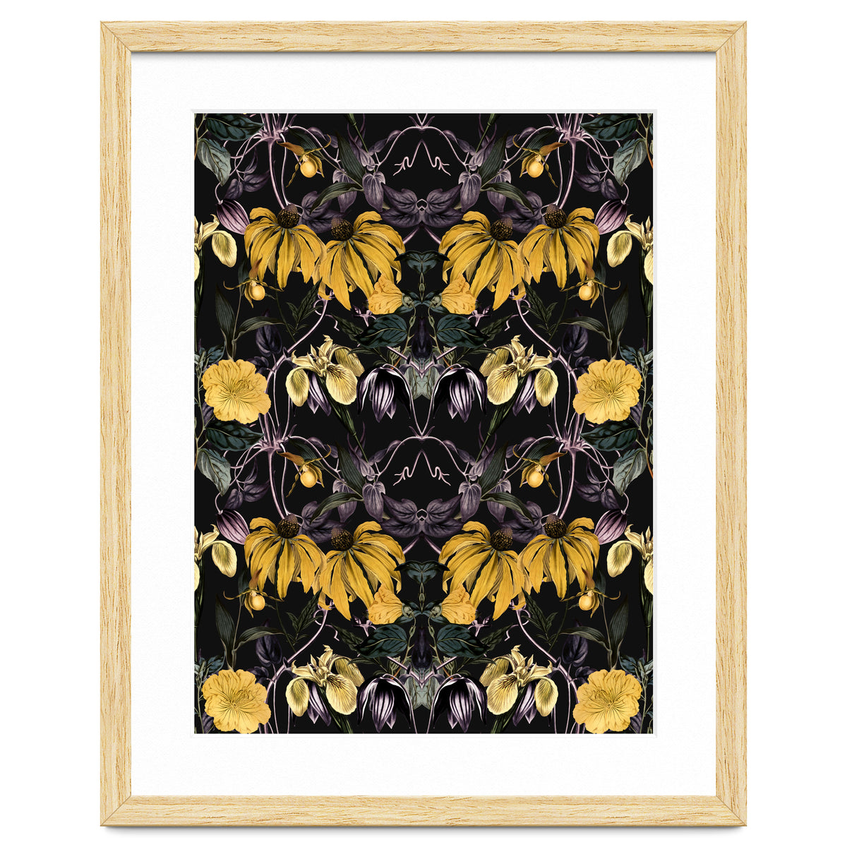 Nocturnal botanical garden kaleidoscope