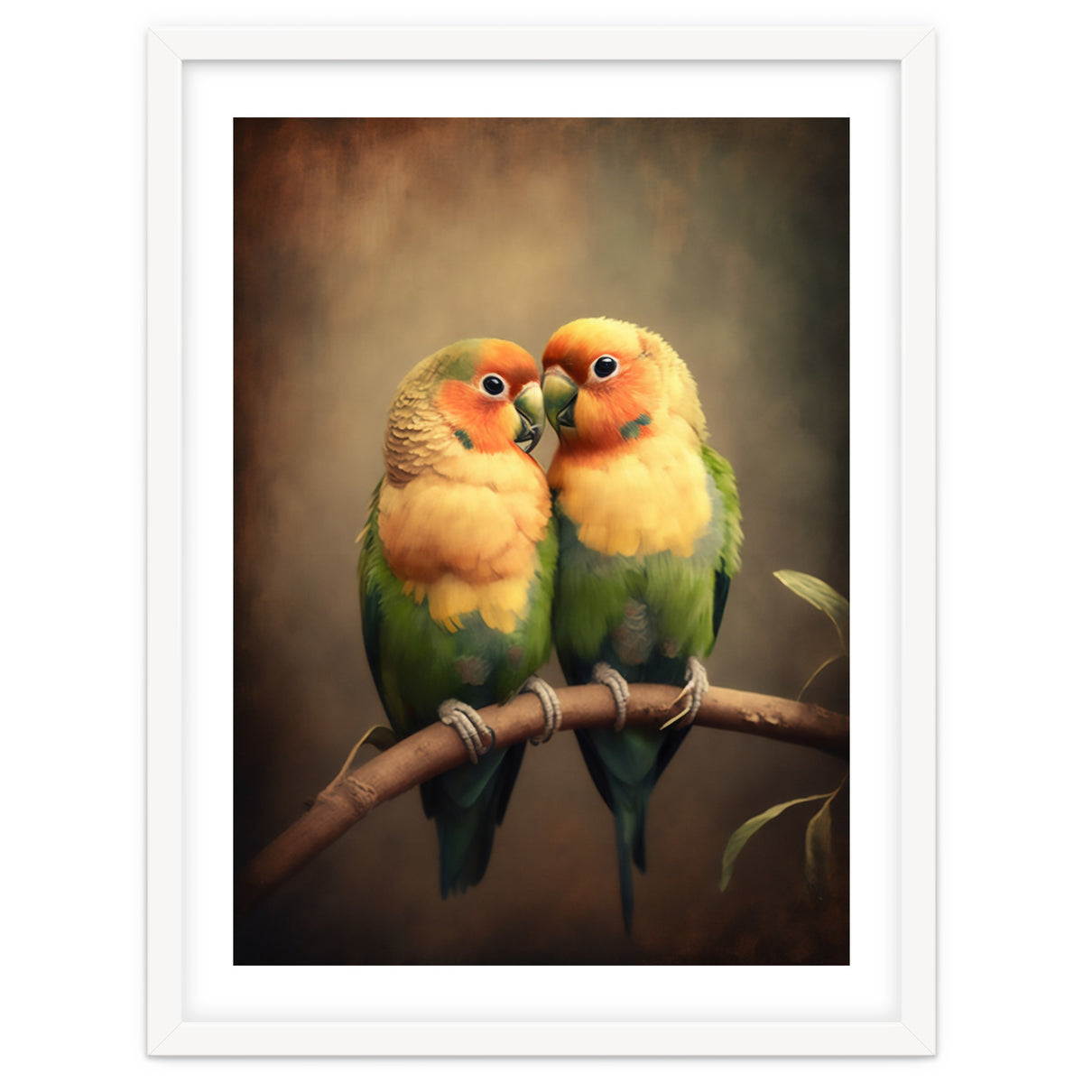 Lovebirds Painting