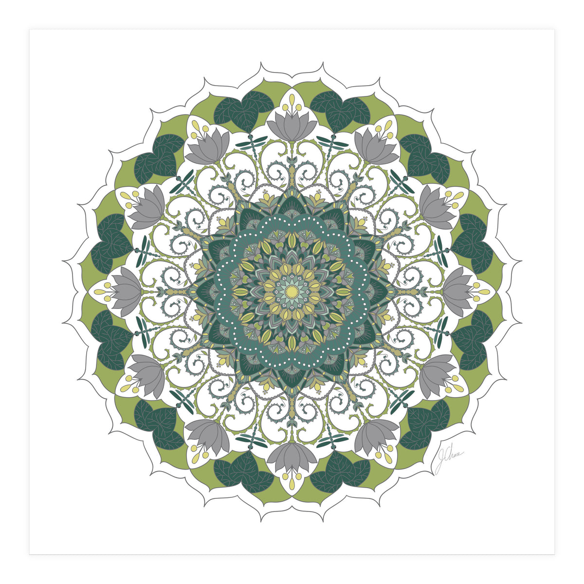 Elegant Mandala (Print Only)